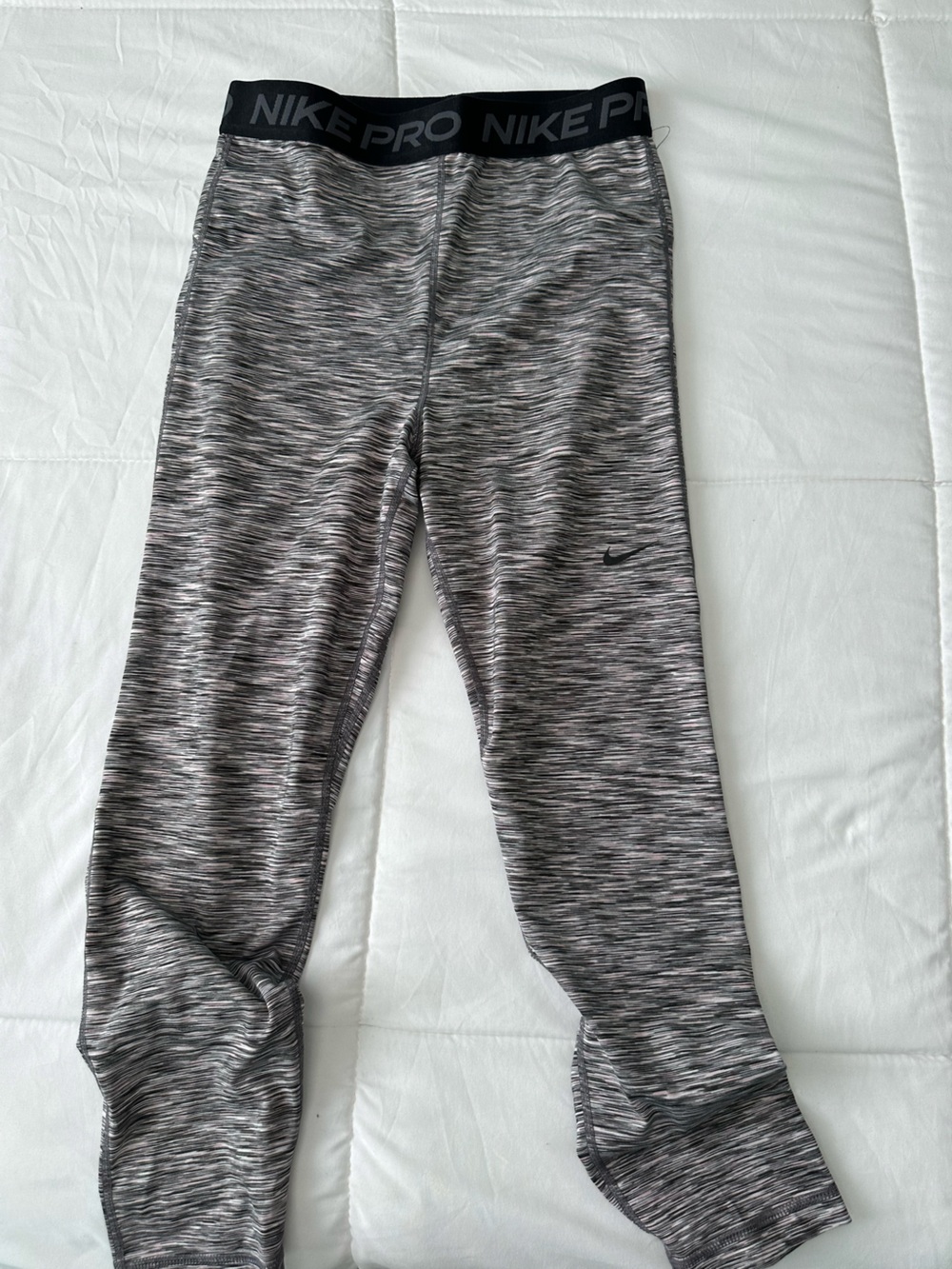 Nike Pro Heathered Gray Performance Leggings